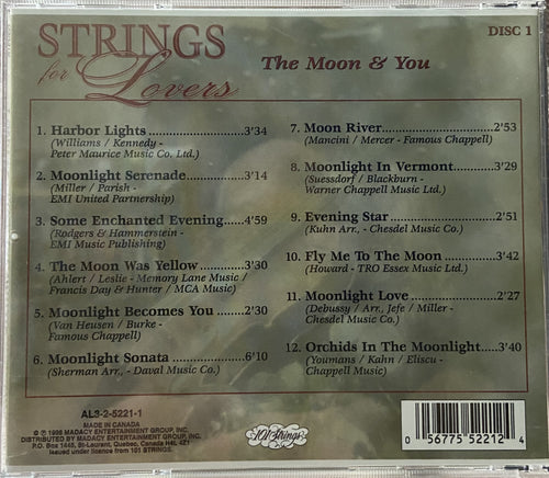 101 Strings Orchestra: Strings For Lovers Disc 1 - The Moon & You