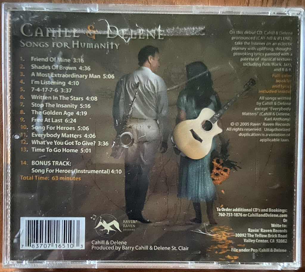 Cahill & Delene: Songs For Humanity