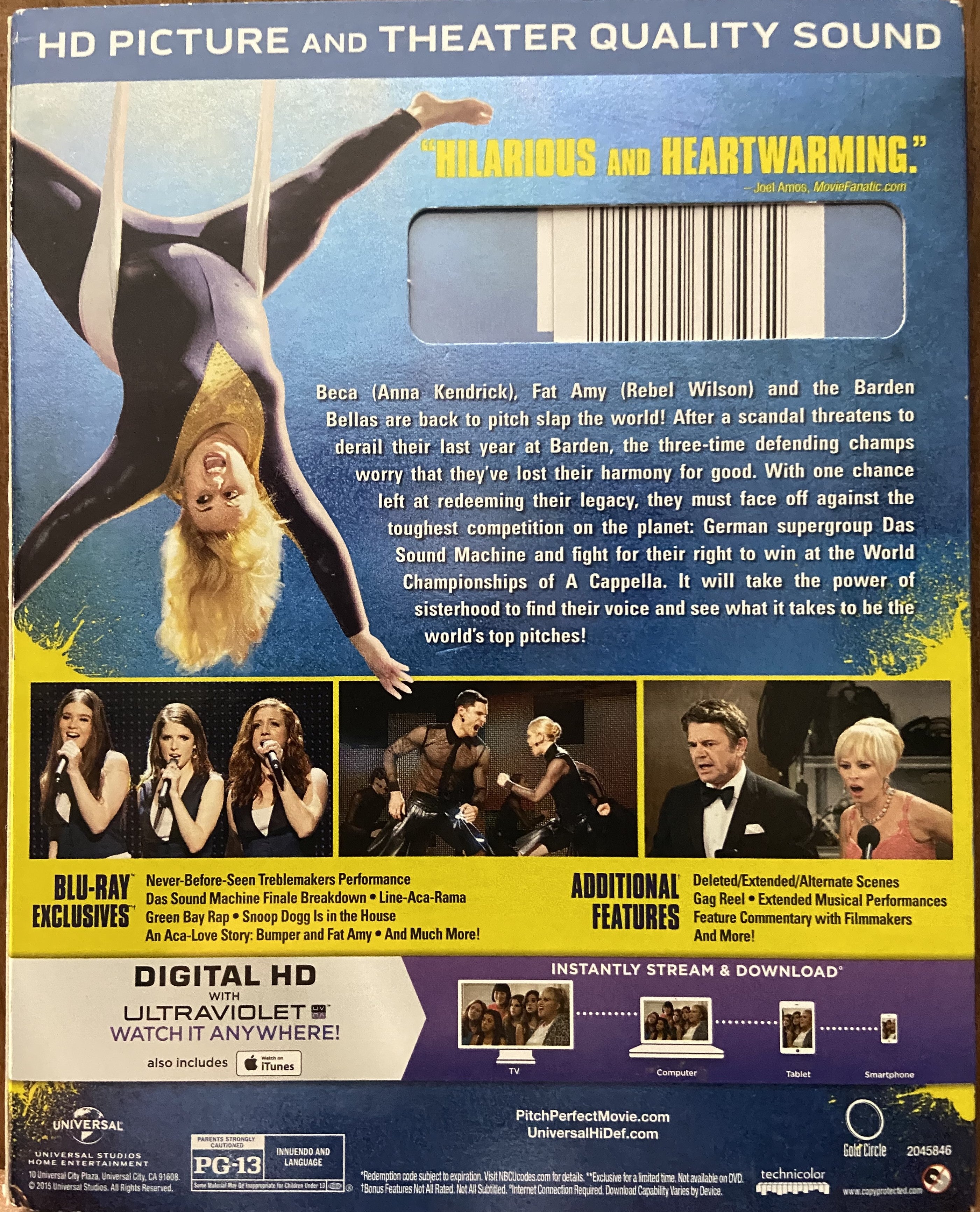 Pitch Perfect 2 W/Slipcover