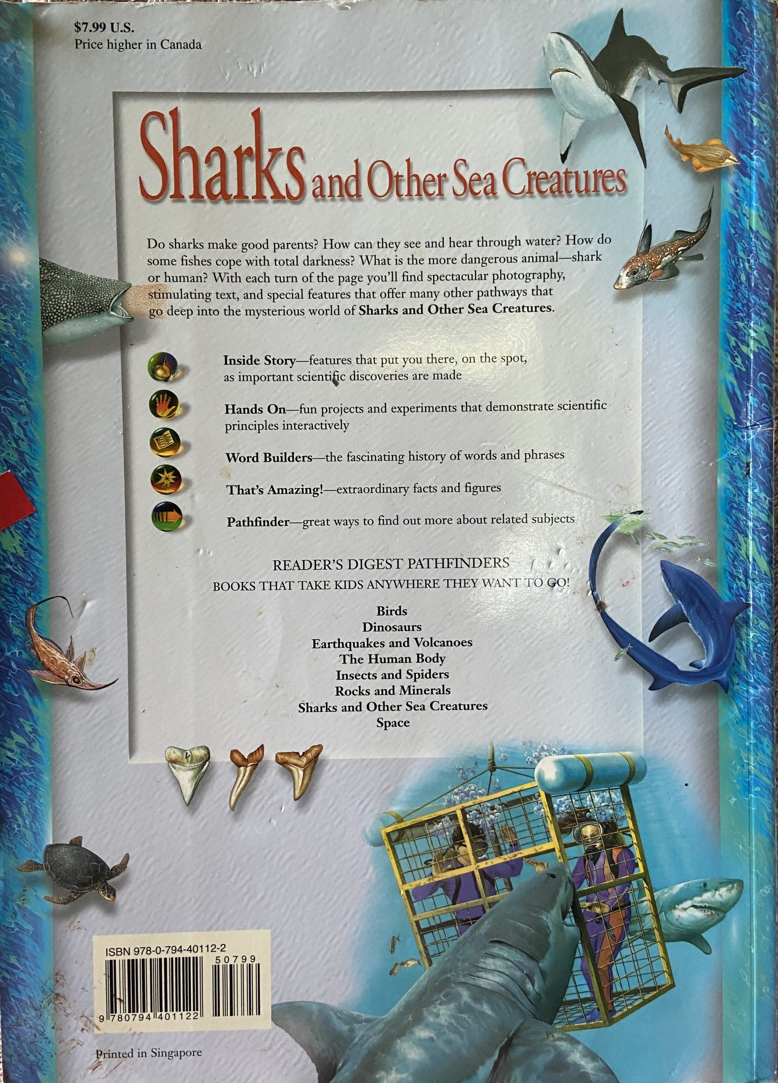 Reader's Digest Pathfinders: Sharks And Other Sea Creatures PB