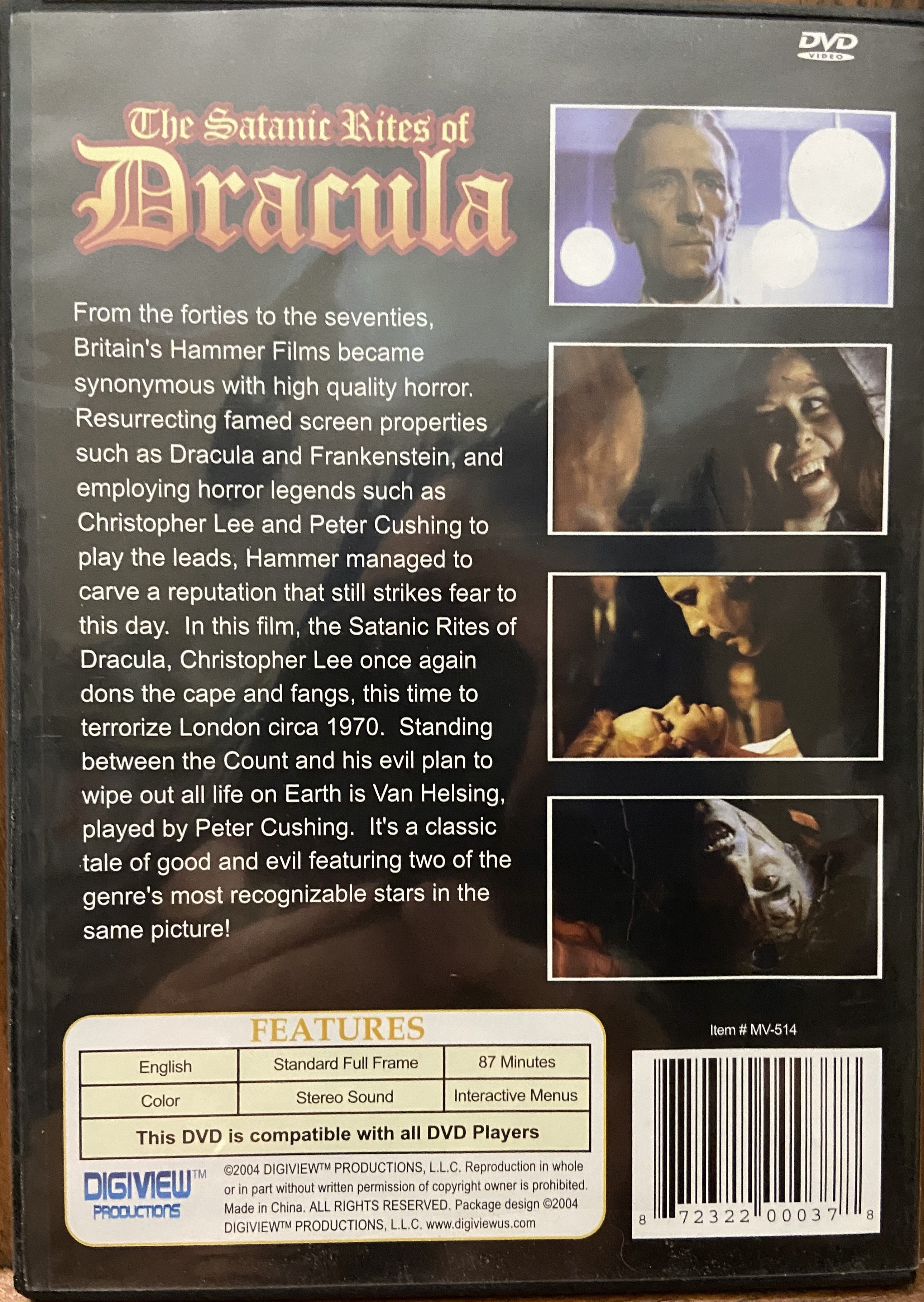 Satanic Rites Of Dracula, The FS W/Slim Case