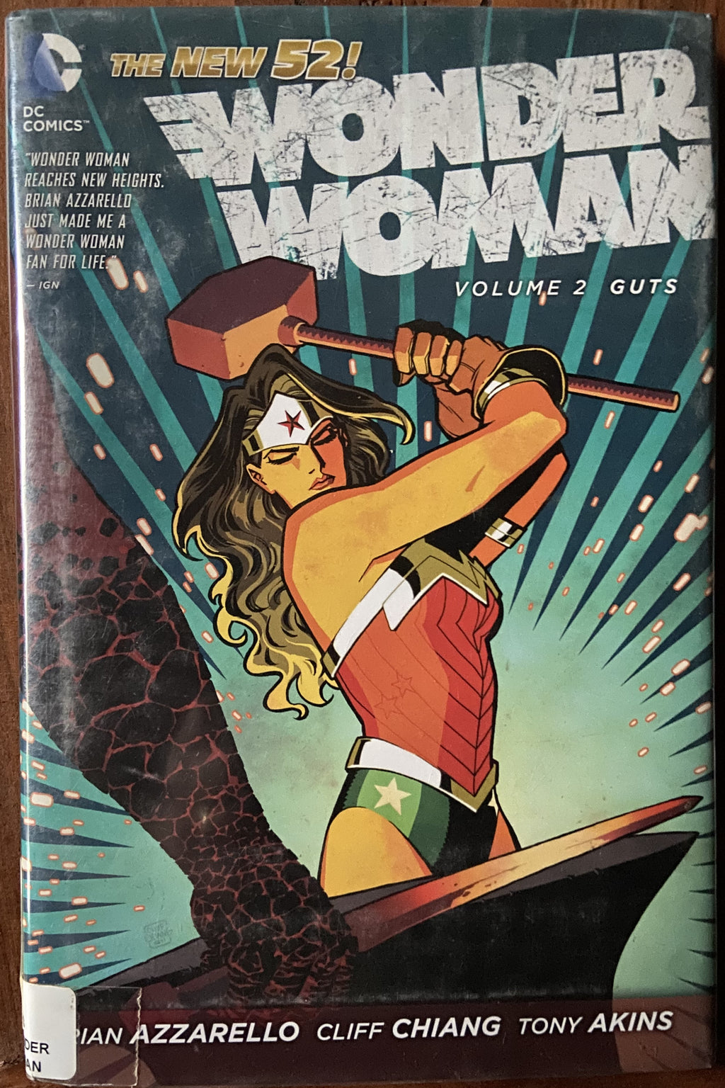 Wonder Woman (2011-2016) Volume 2: Guts HC DJ Ex-Lib