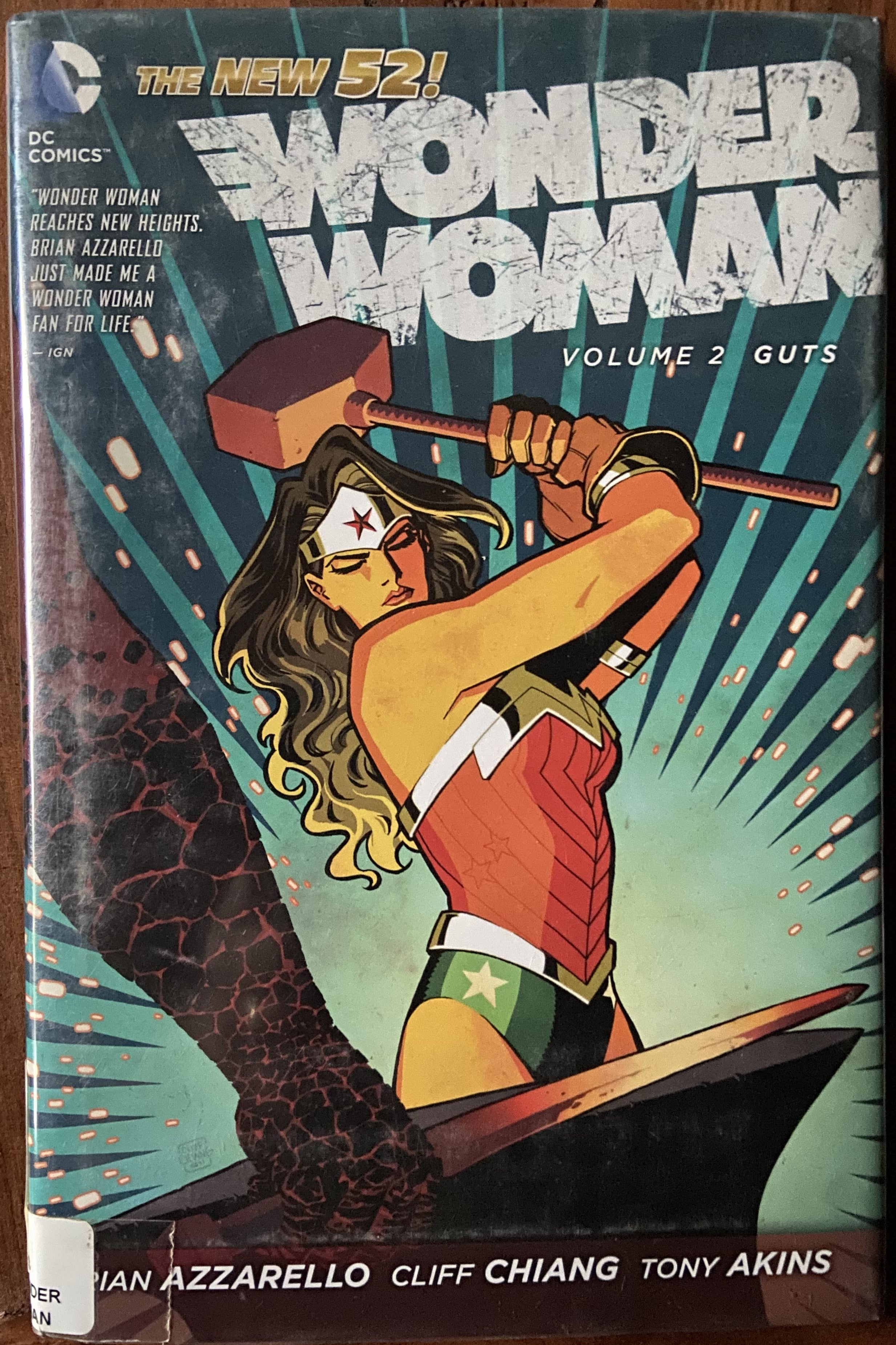 Wonder Woman (2011-2016) Volume 2: Guts HC DJ Ex-Lib