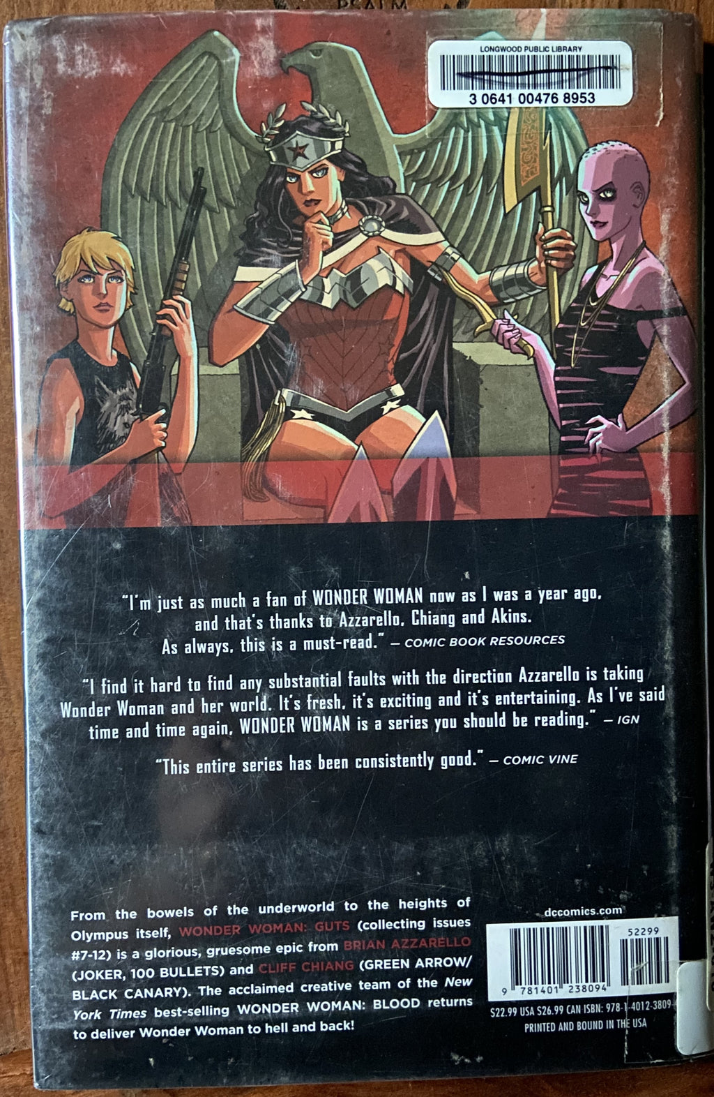 Wonder Woman (2011-2016) Volume 2: Guts HC DJ Ex-Lib