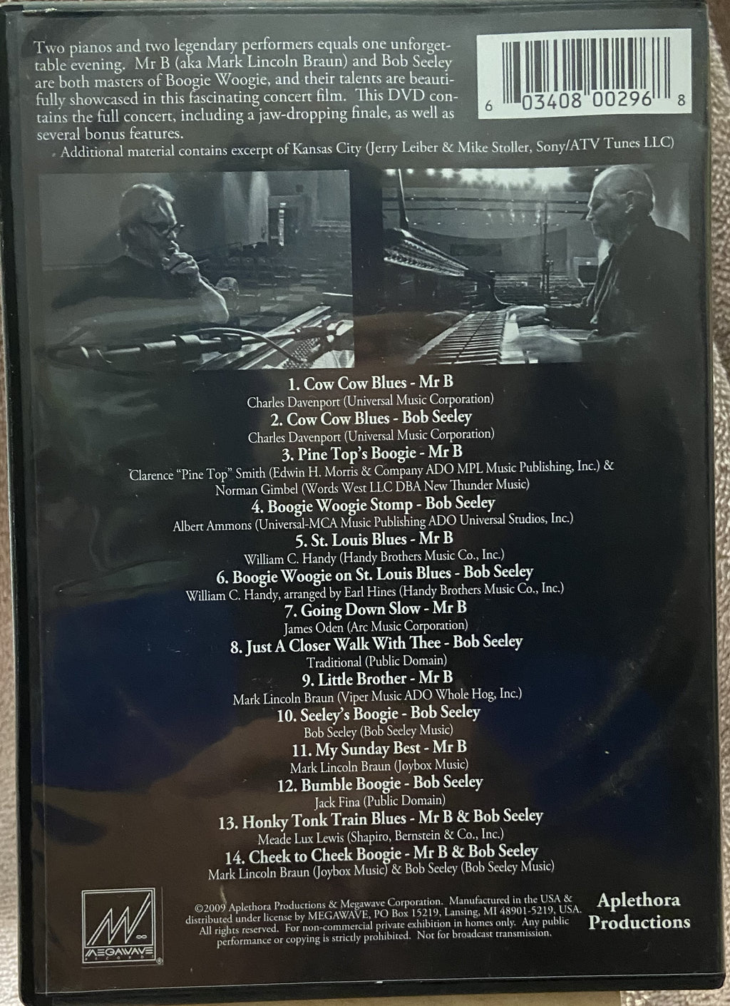 Mr. B And Bob Seeley: Back To Back Live