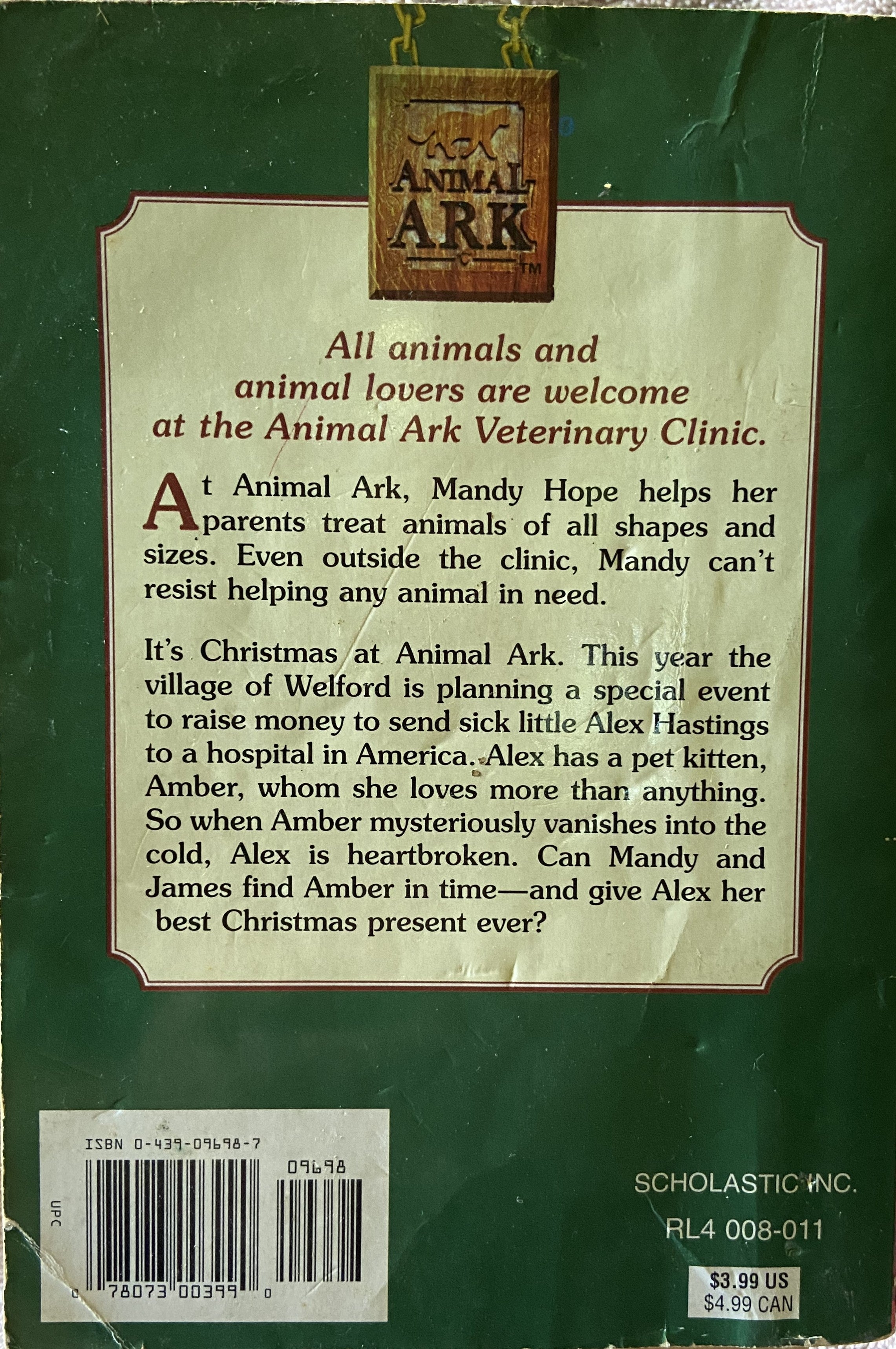 Ben M. Baglio: Animal Ark - Kitten In The Cold PB