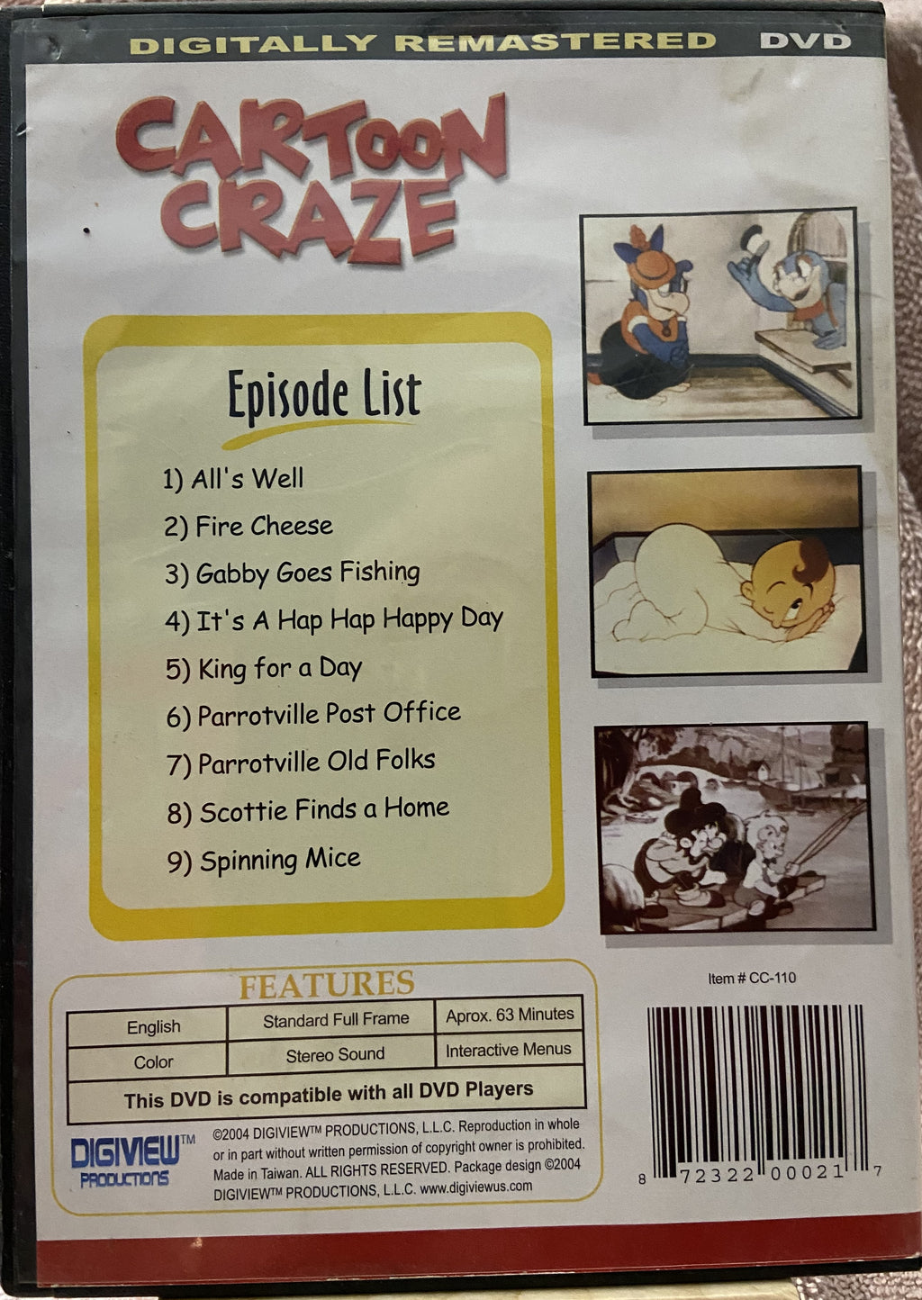Cartoon Craze Volume 10 - Gabby And Friends: It's A Hap Hap Happy Day (Slim Case)