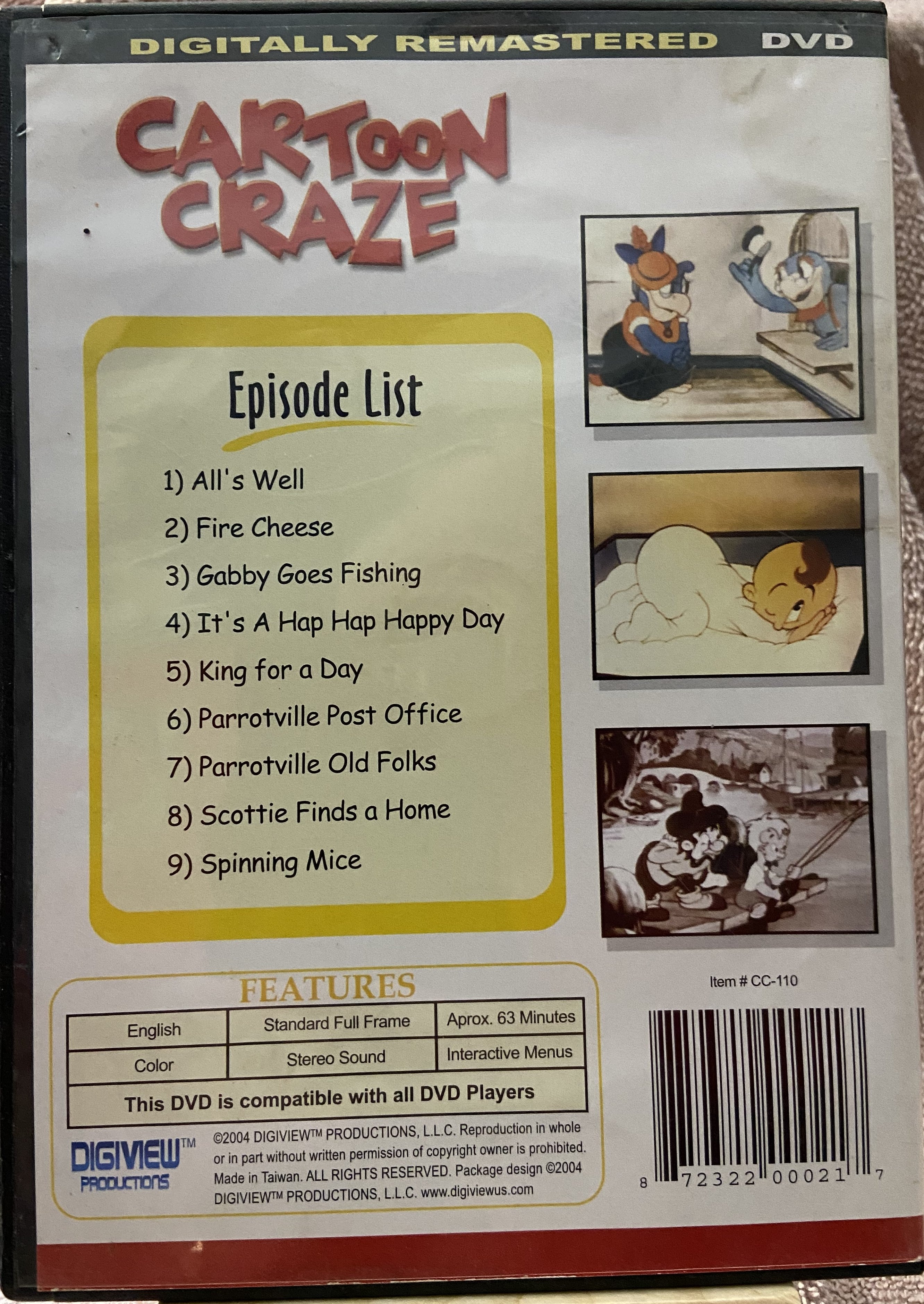 Cartoon Craze Volume 10 - Gabby And Friends: It's A Hap Hap Happy Day (Slim Case)