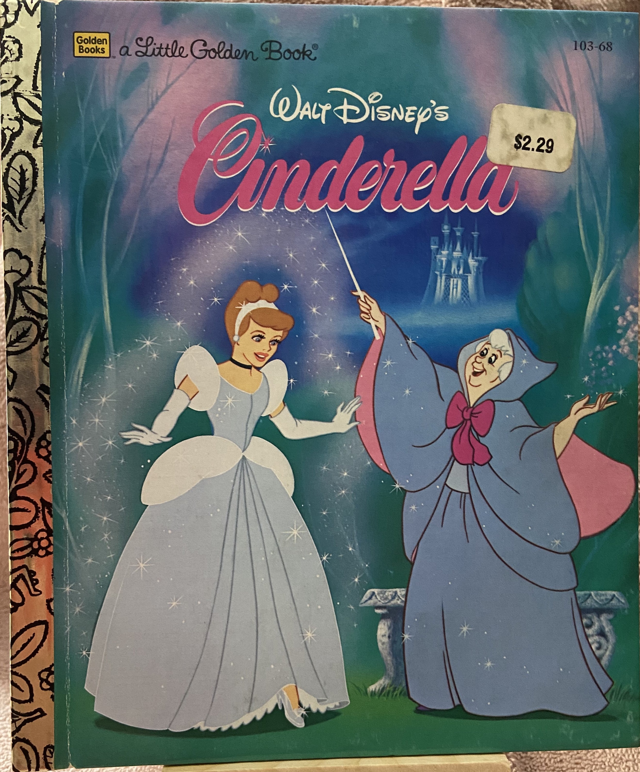 Disney's Cinderella (Pink Letters) - A Little Golden Book