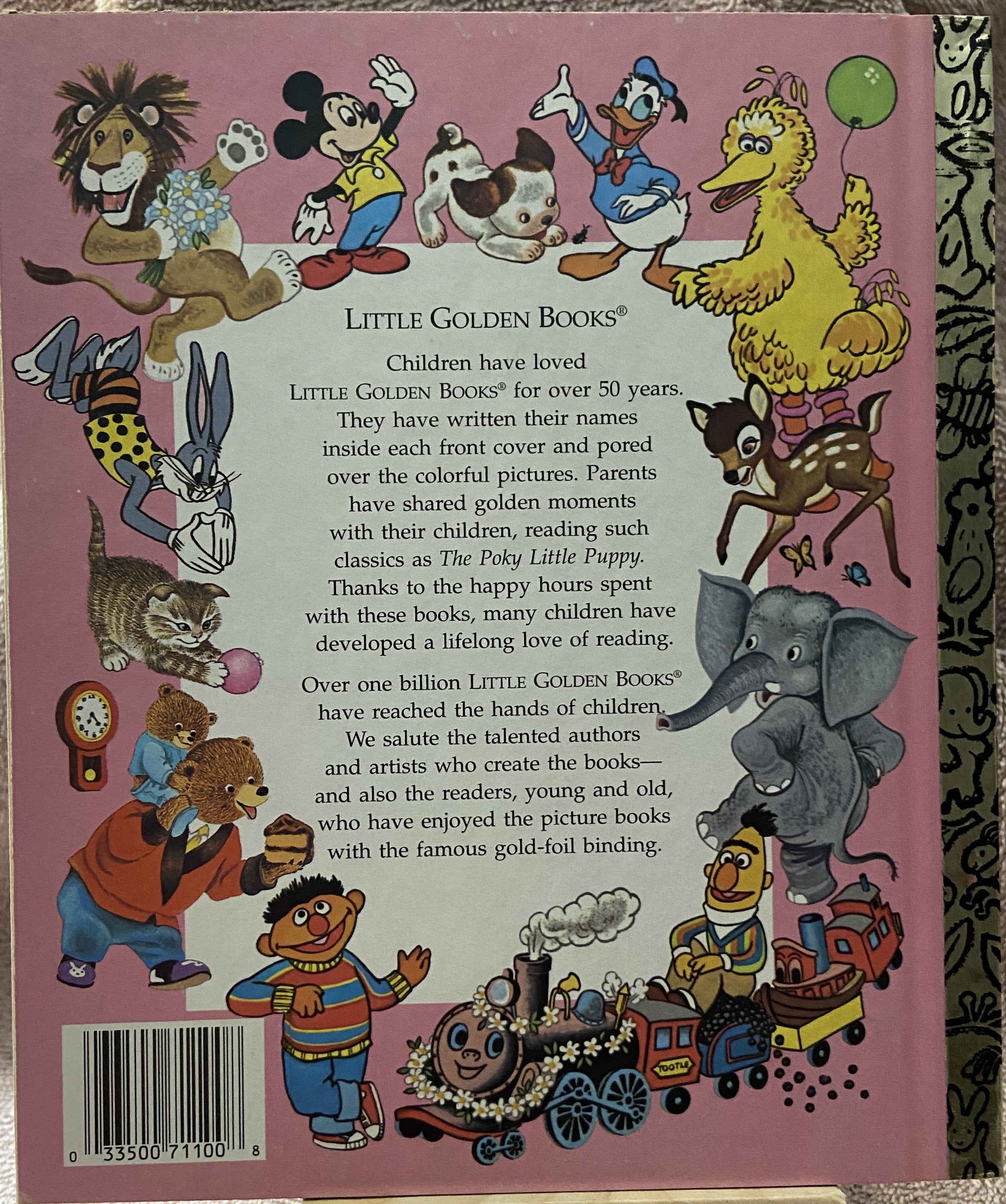 Disney's Cinderella (Pink Letters) - A Little Golden Book