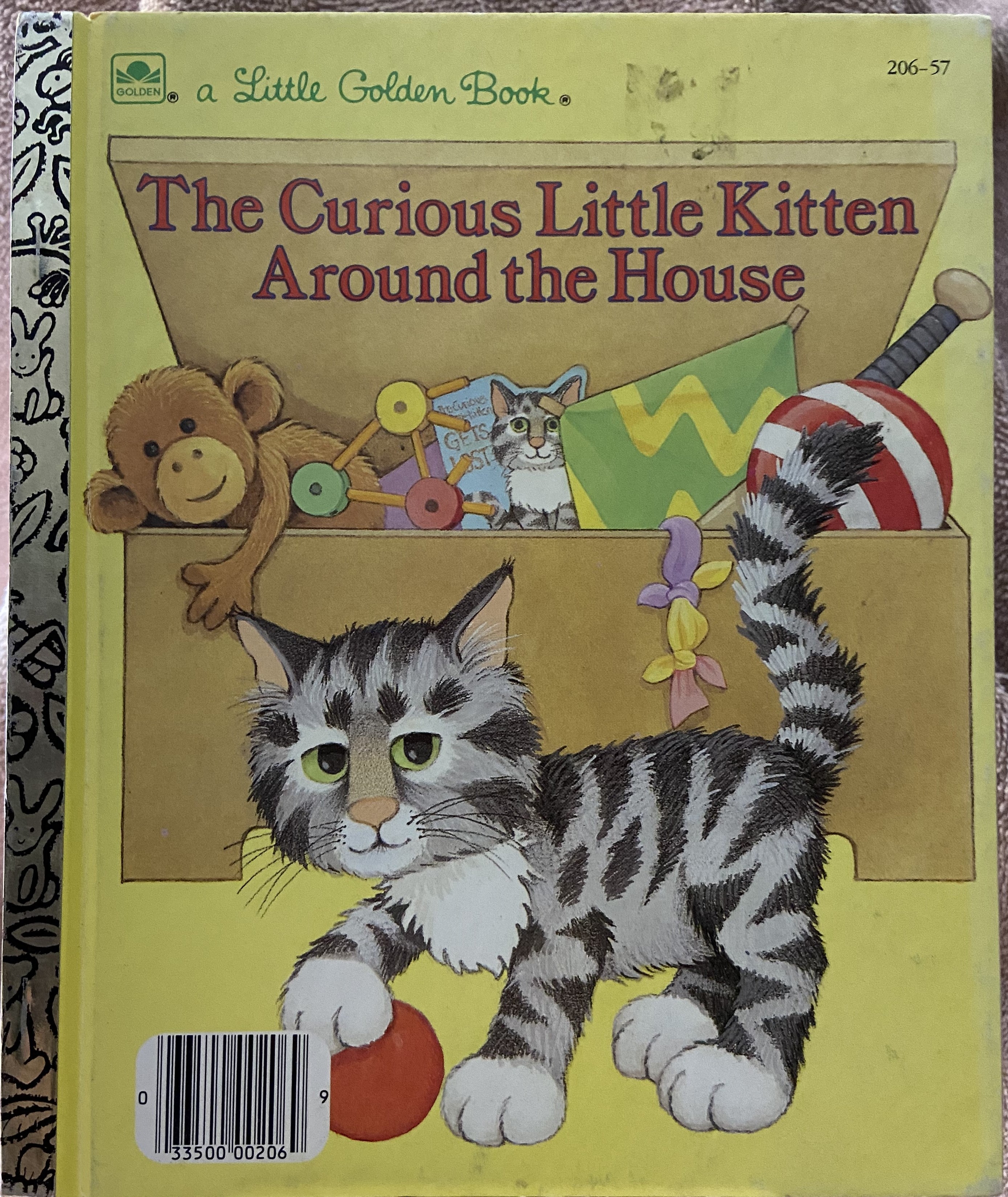 Curious Little Kitten Around The House, The - A Little Golden Book