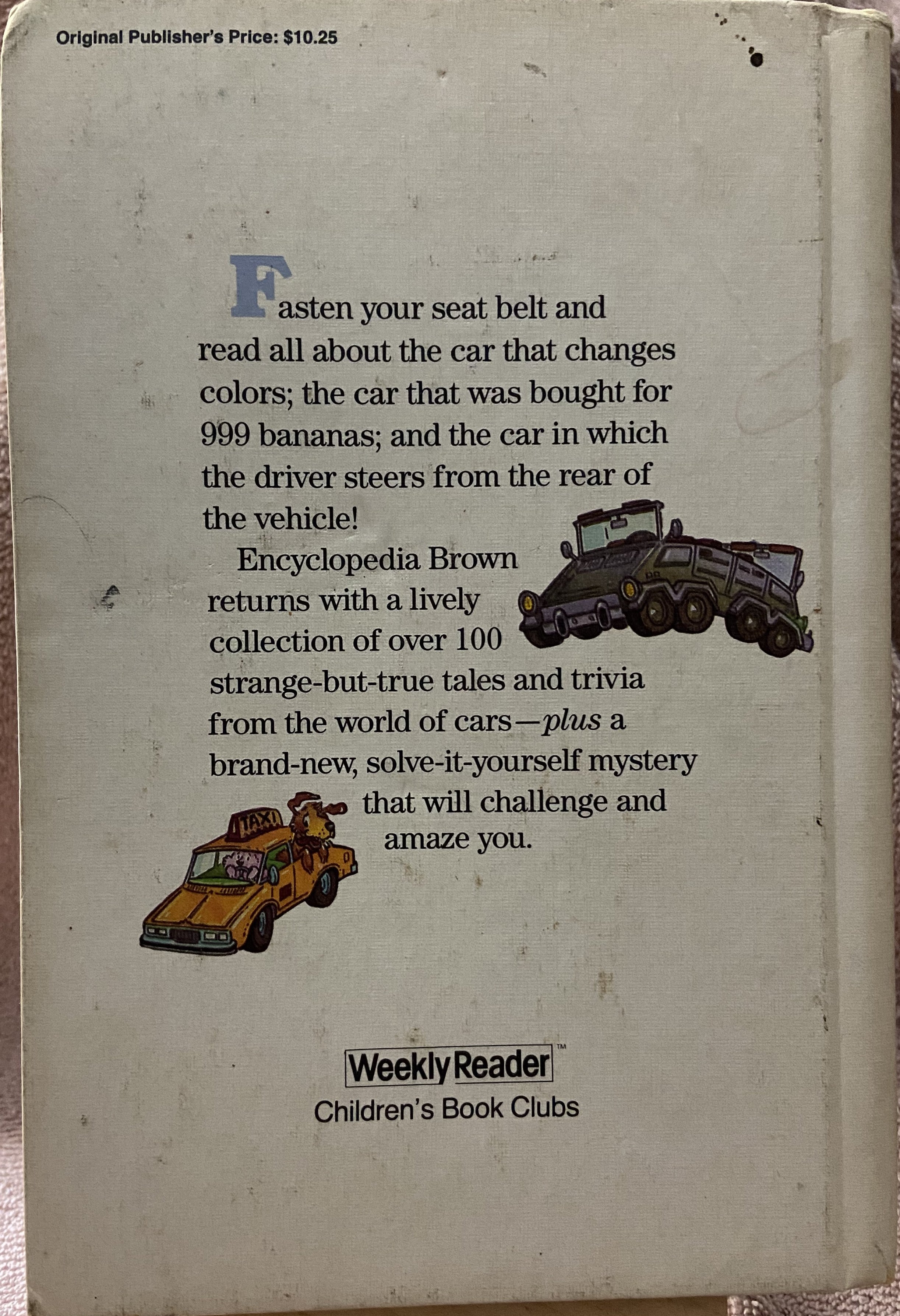 Donald J. Sobol: Encyclopedia Brown's Book Of Wacky Cars HC
