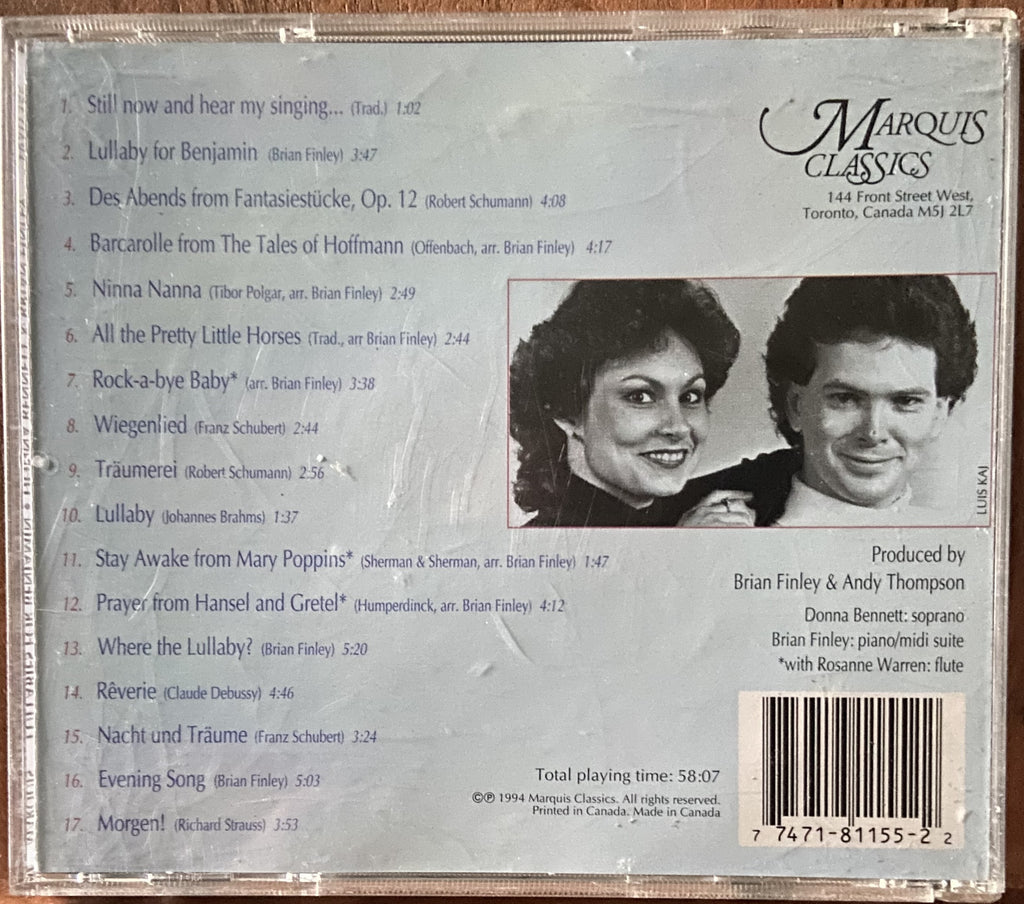 Donna Bennett & Brian Finley: Lullabies For Benjamin