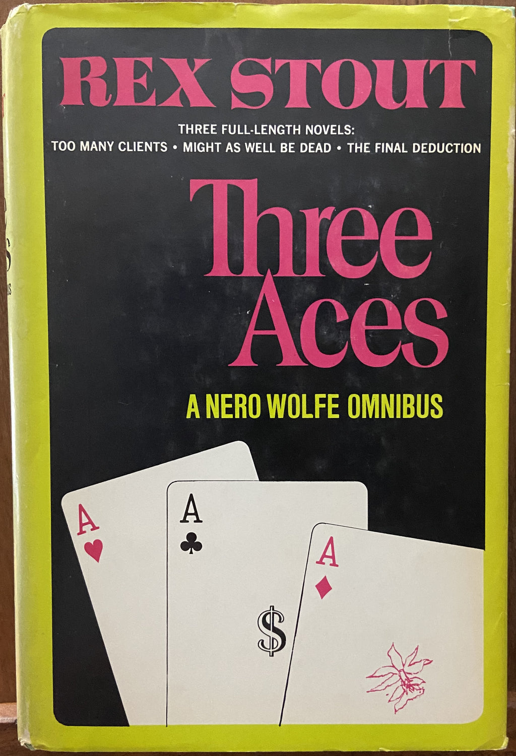 Rex Stout: Three Aces HC DJ BCE