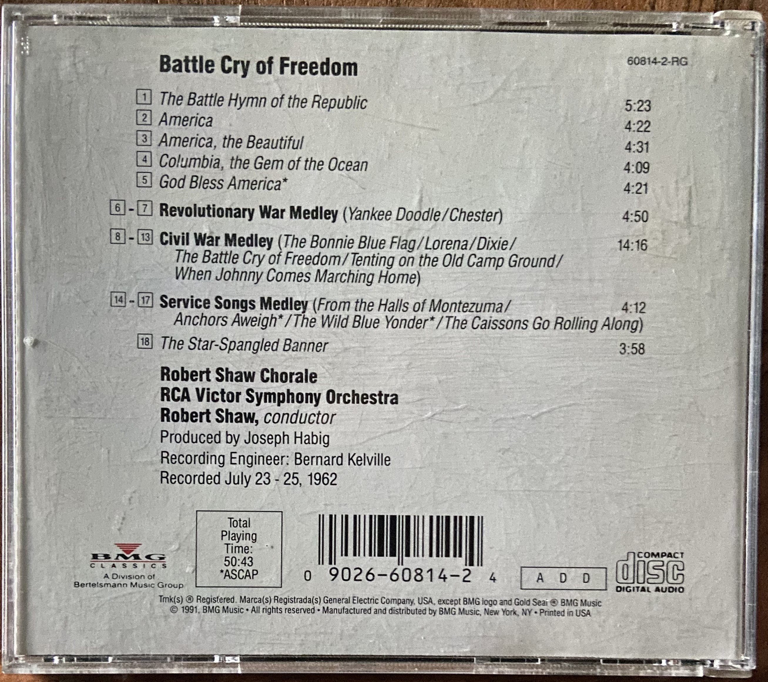 Robert Shaw Chorale: Battle Cry Of Freedom Ex-Lib