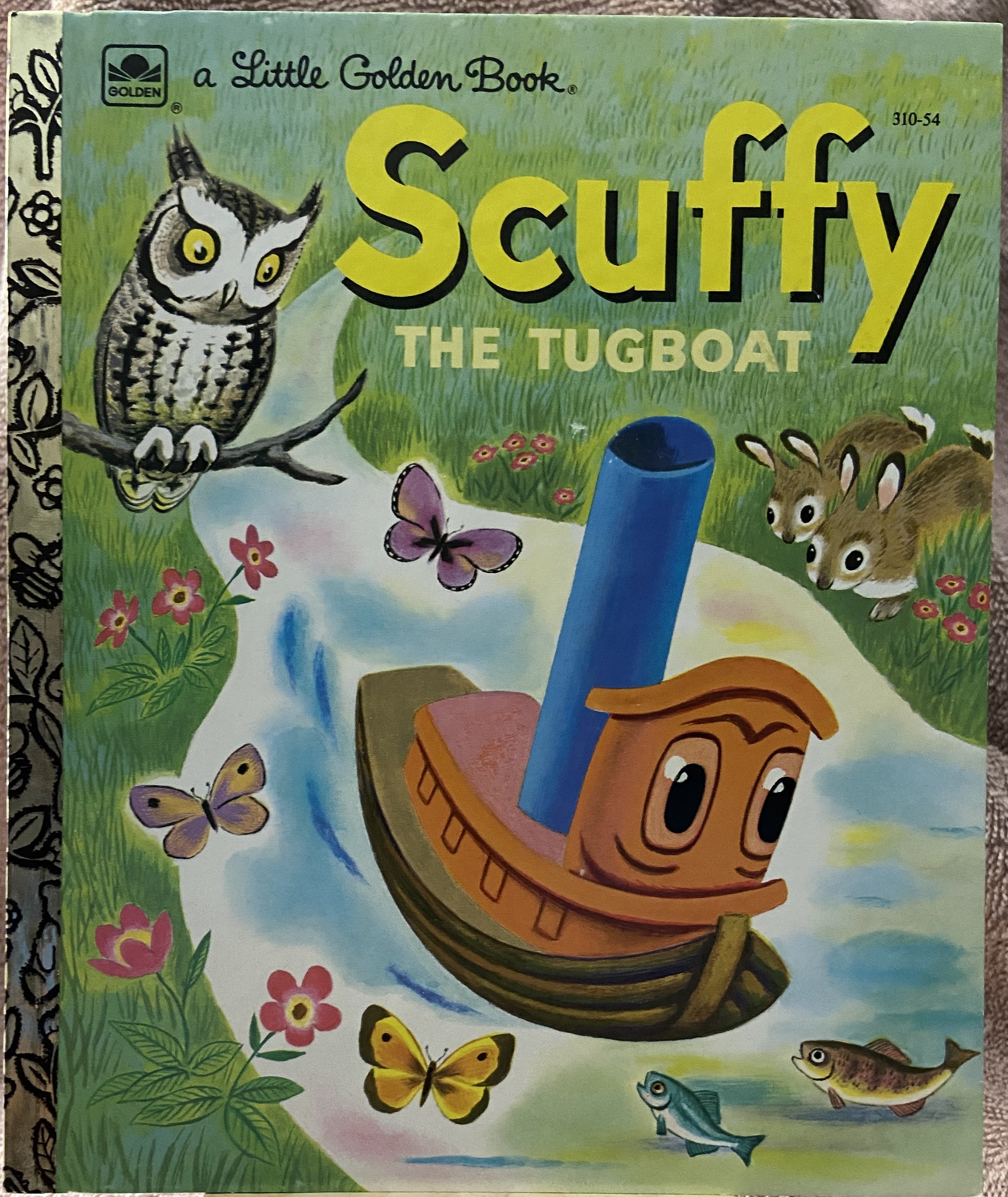 Scuffy The Tugboat - A Little Golden Book