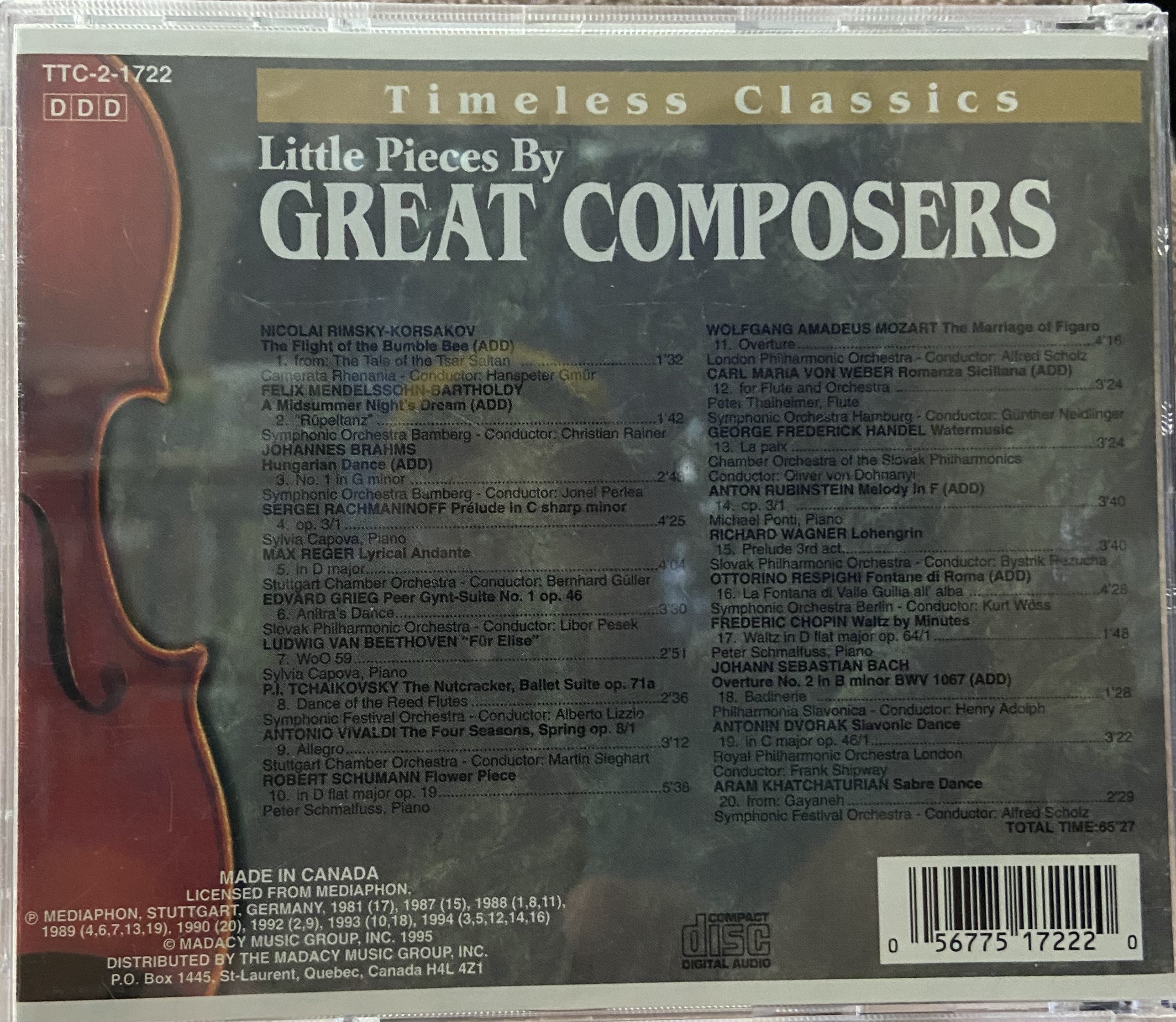 Various Artists: Little Pieces By Great Composers