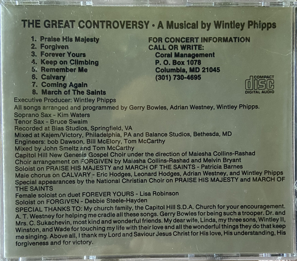Wintley Phipps: The Great Controversy - A Musical By Wintley Phipps