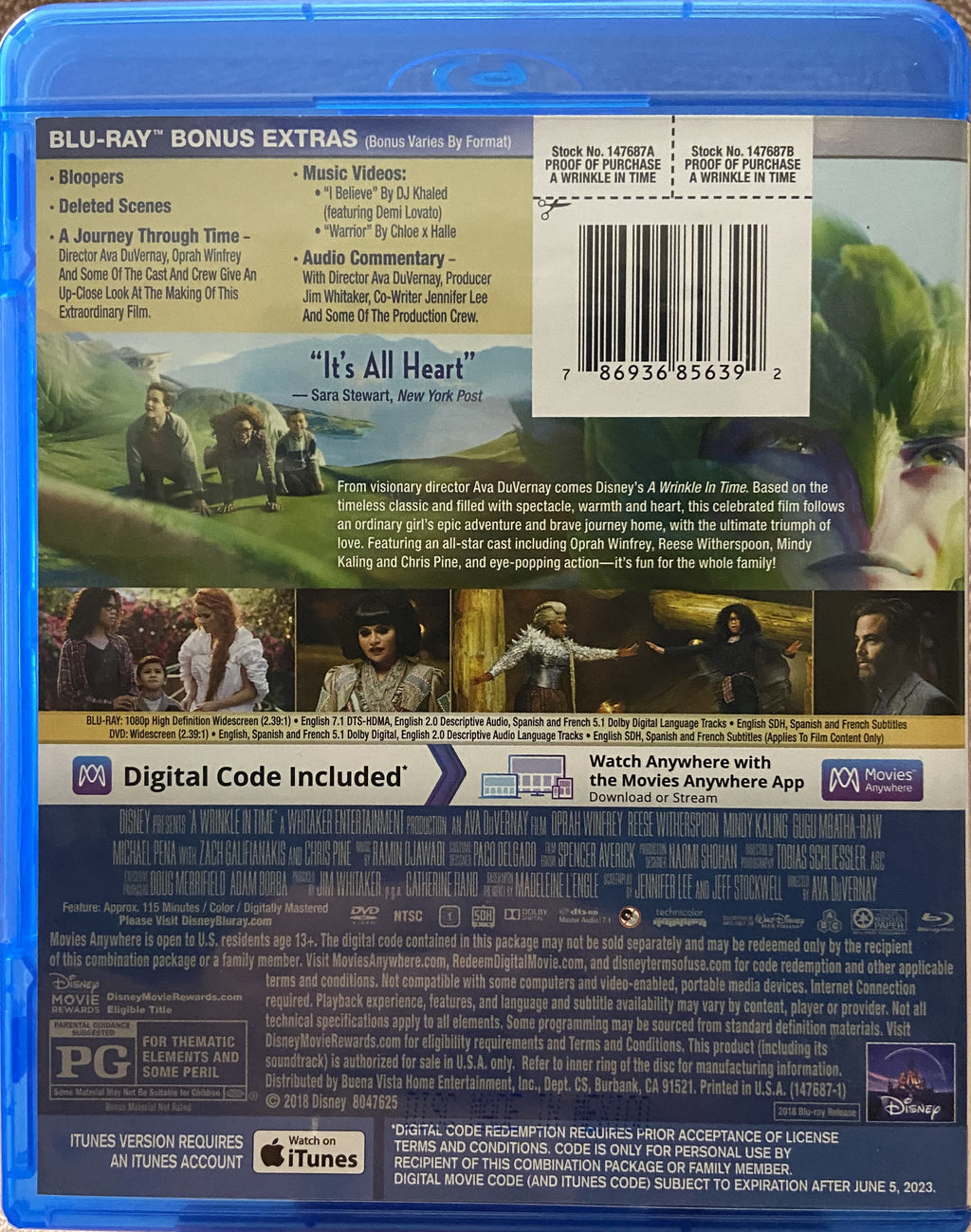 Wrinkle In Time, A (Disney)