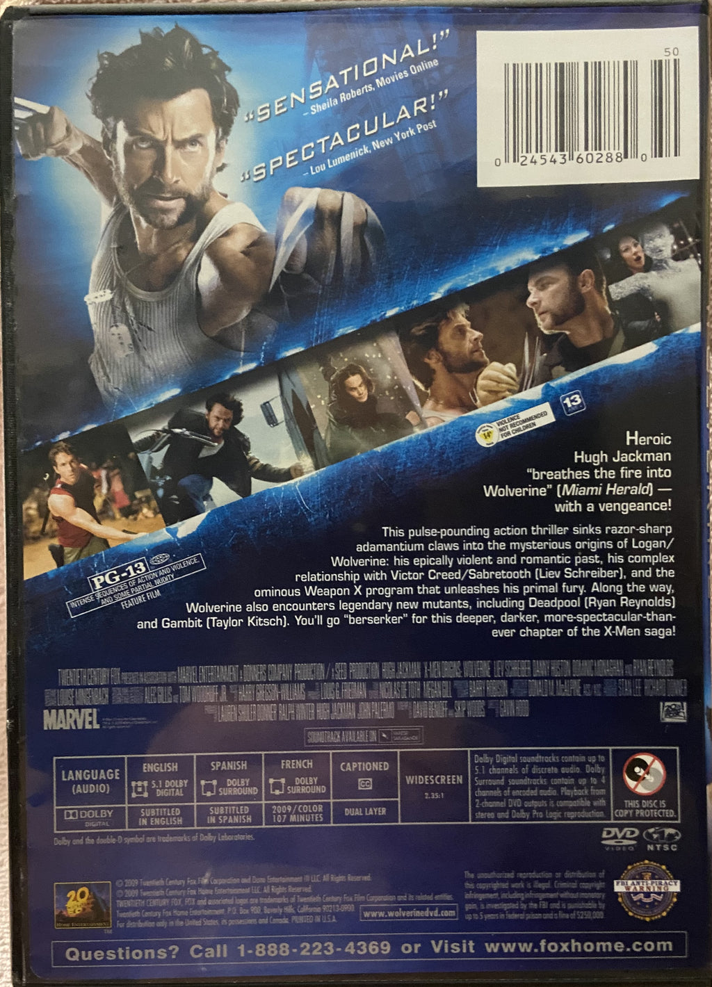X-Men Origins: Wolverine (Former Rental)